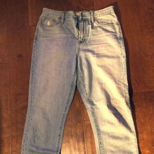 High Waist Light Denim Madewell s 29 Tall